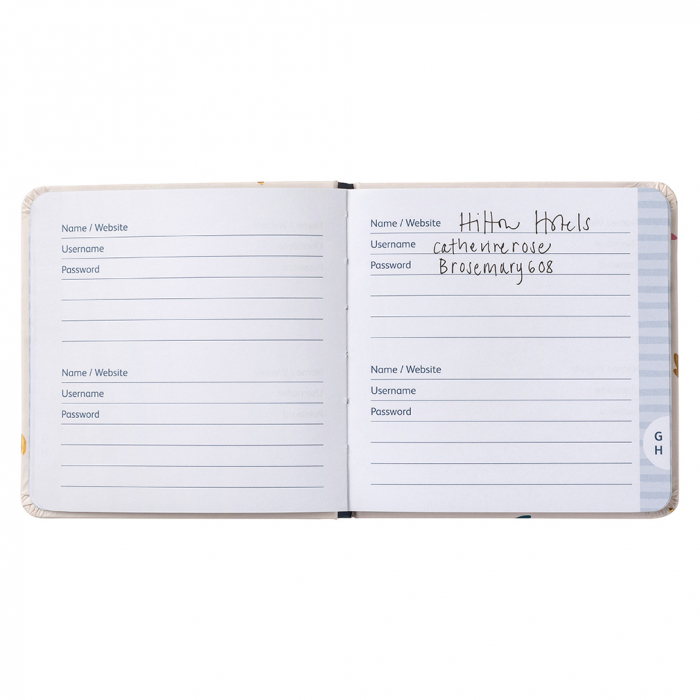 Password Book - Cream